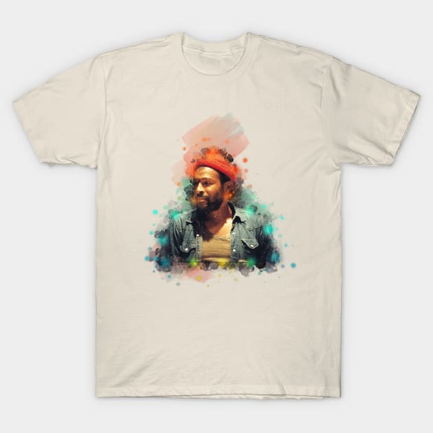 Marvin Gaye - Modern Art T-Shirt by MaydenArt